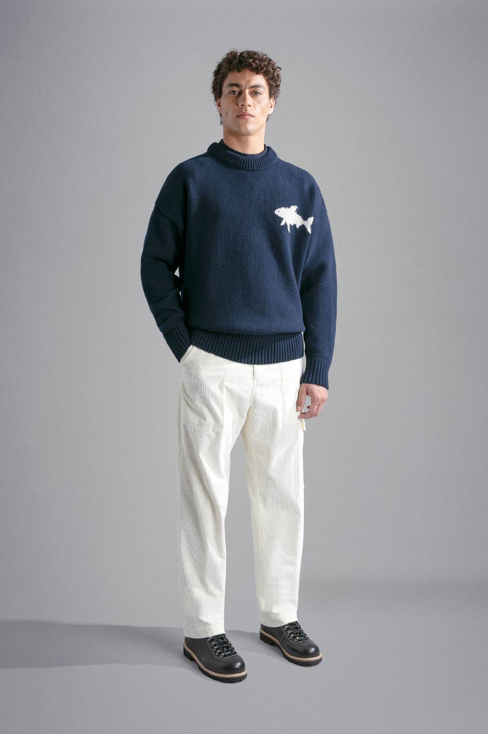 Paul & Shark Pantalone cargo in velluto Paul & Shark Vendita Economica