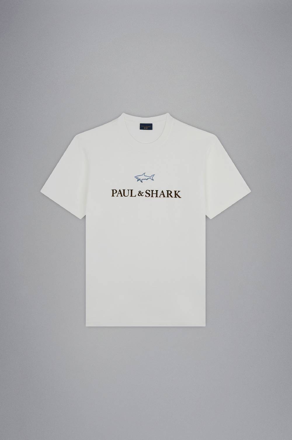 Paul & Shark T-shirt in cotone X-Soft con logo floccato Paul & Shark Acquista Ora