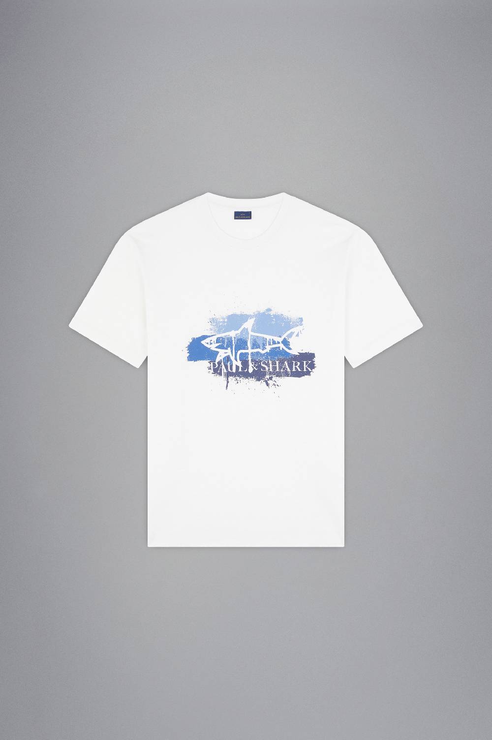 Paul & Shark T-shirt in cotone con stampa spray Paul & Shark Affare Del Giorno