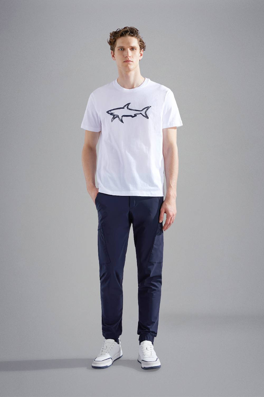 Paul & Shark T-shirt in cotone con stampa Paul & Shark Ultimo giorno