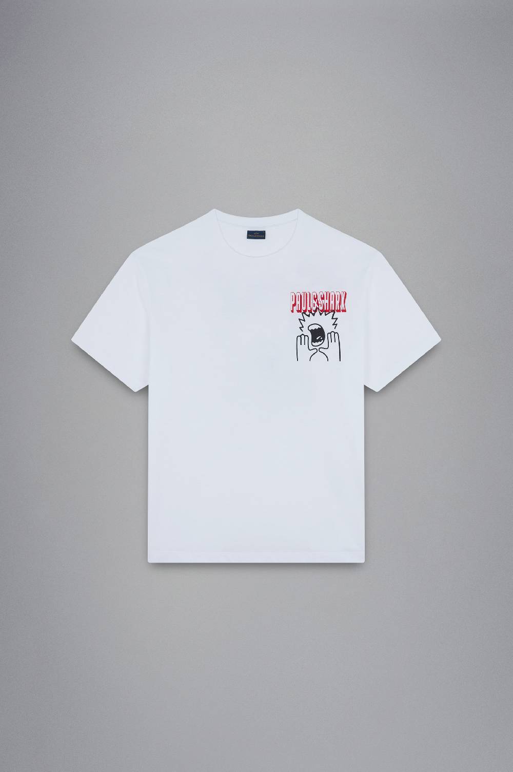 Paul & Shark T-shirt in cotone con stampe Paul & Shark Economico