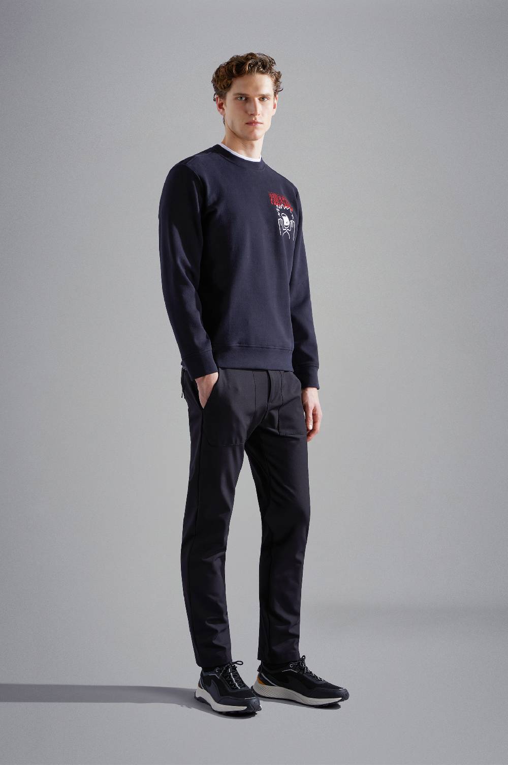 Paul & Shark T-shirt in cotone con stampe Paul & Shark Economico