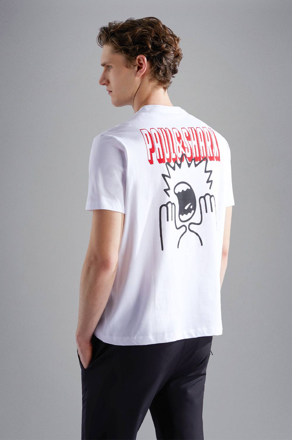 Paul & Shark T-shirt in cotone con stampe Paul & Shark Economico