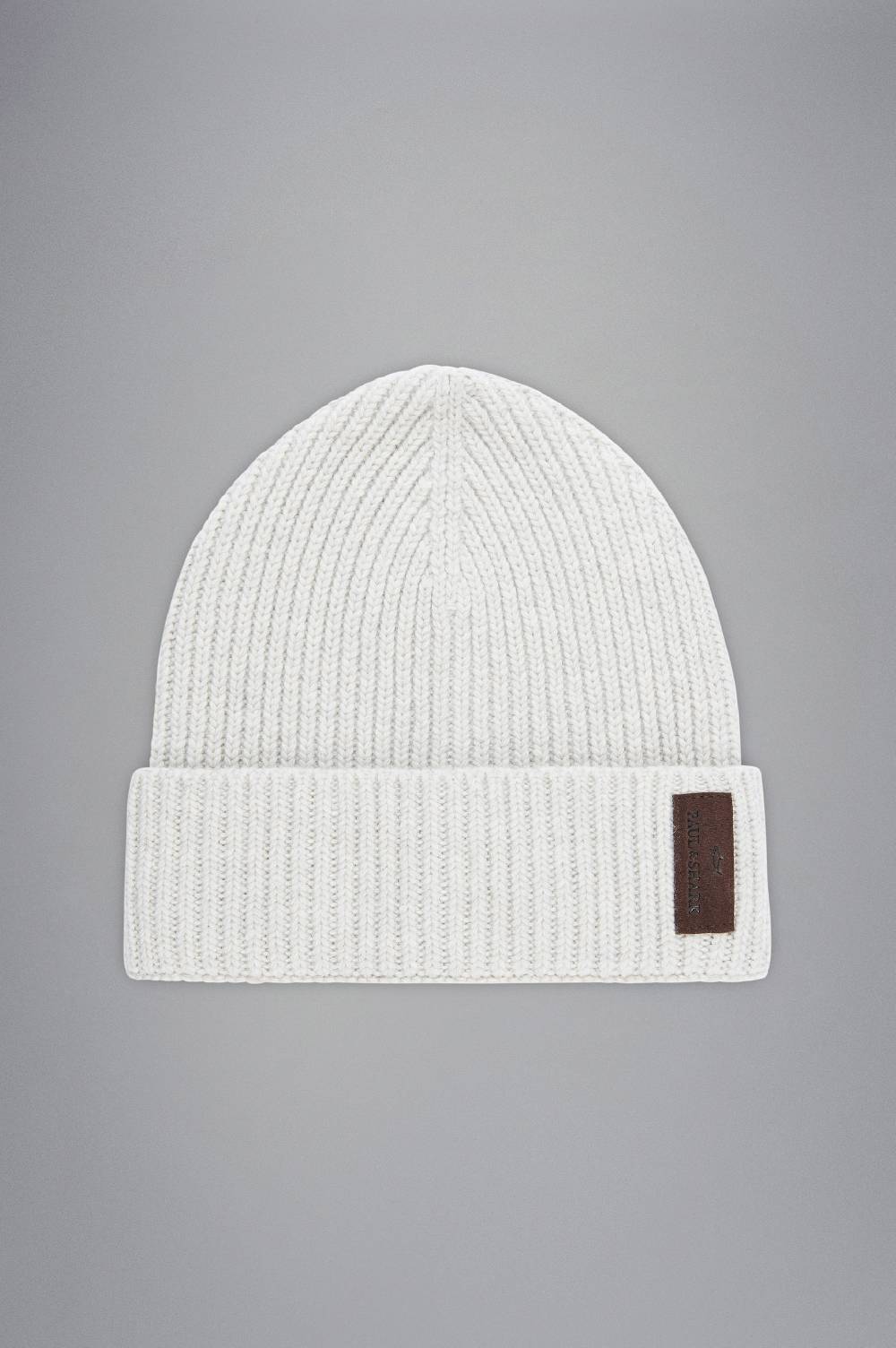 Paul & Shark Berretto Re-Wool con stemma in pelle Paul & Shark