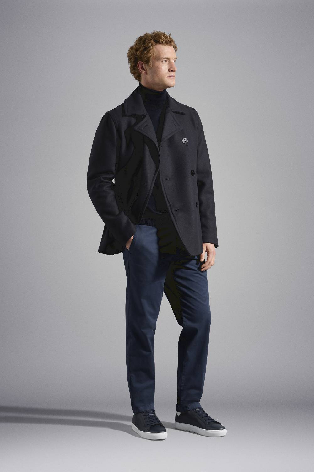 Paul & Shark Cappotto doppio petto in lana Paul & Shark Sottocosto
