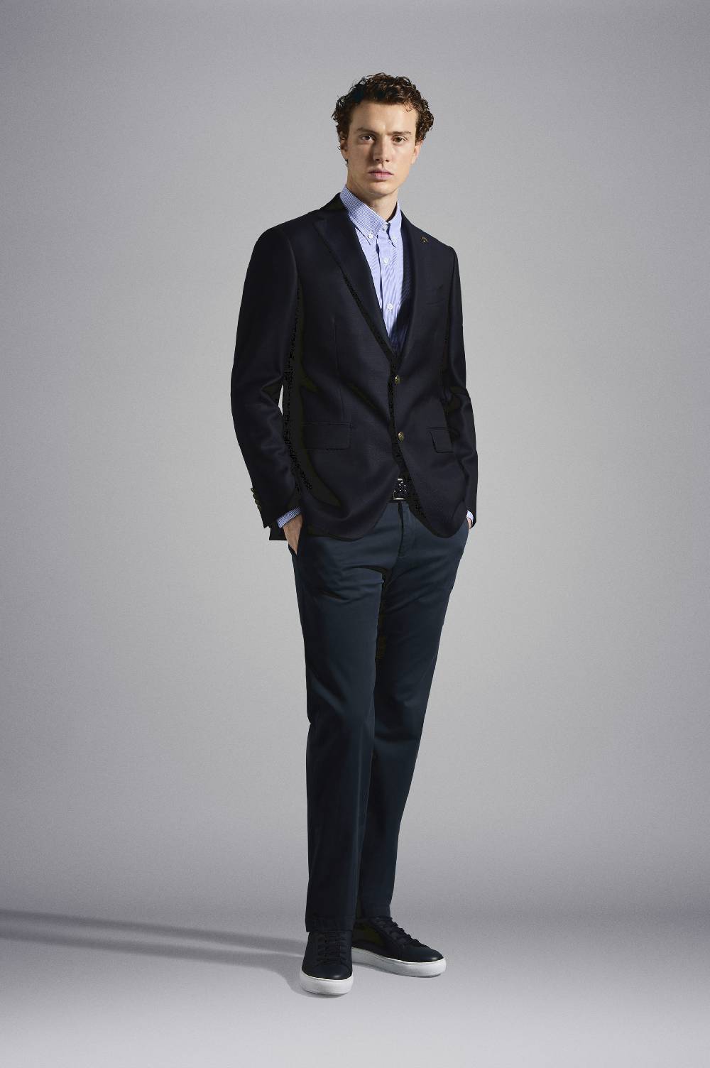 Paul & Shark Navy Blazer di lana leggera Paul & Shark Offerta