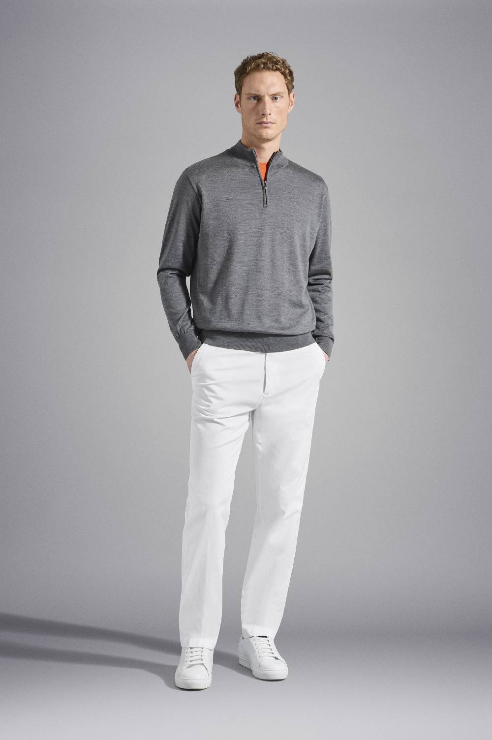 Paul & Shark Maglia con zip in lana Merino extra-fine Winter Summer Paul & Shark Saldi Di Fabbrica