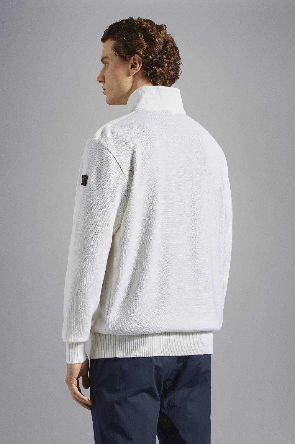 Paul & Shark Maglia con zip in lana Bretagne con badge iconico Paul & Shark Negozio