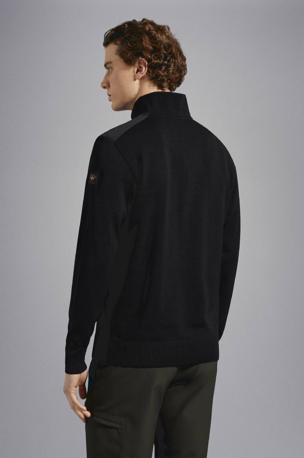 Paul & Shark Maglia con zip in lana Bretagne con badge iconico Paul & Shark In Saldo