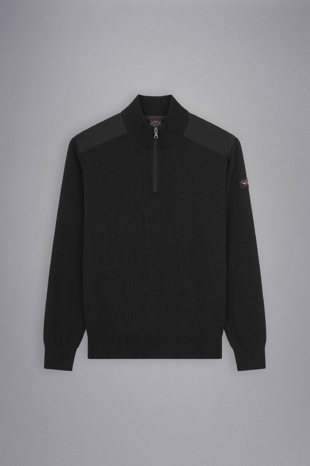Paul & Shark Maglia in lana con zip e badge iconico Paul & Shark Italia