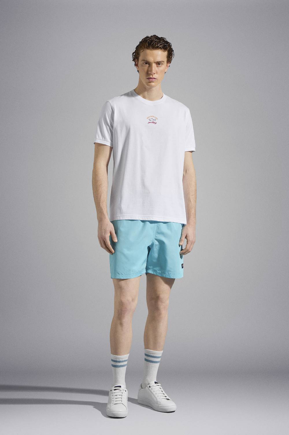 Paul & Shark T-Shirt in cotone con stampa grafica Paul & Shark Consegna Veloce
