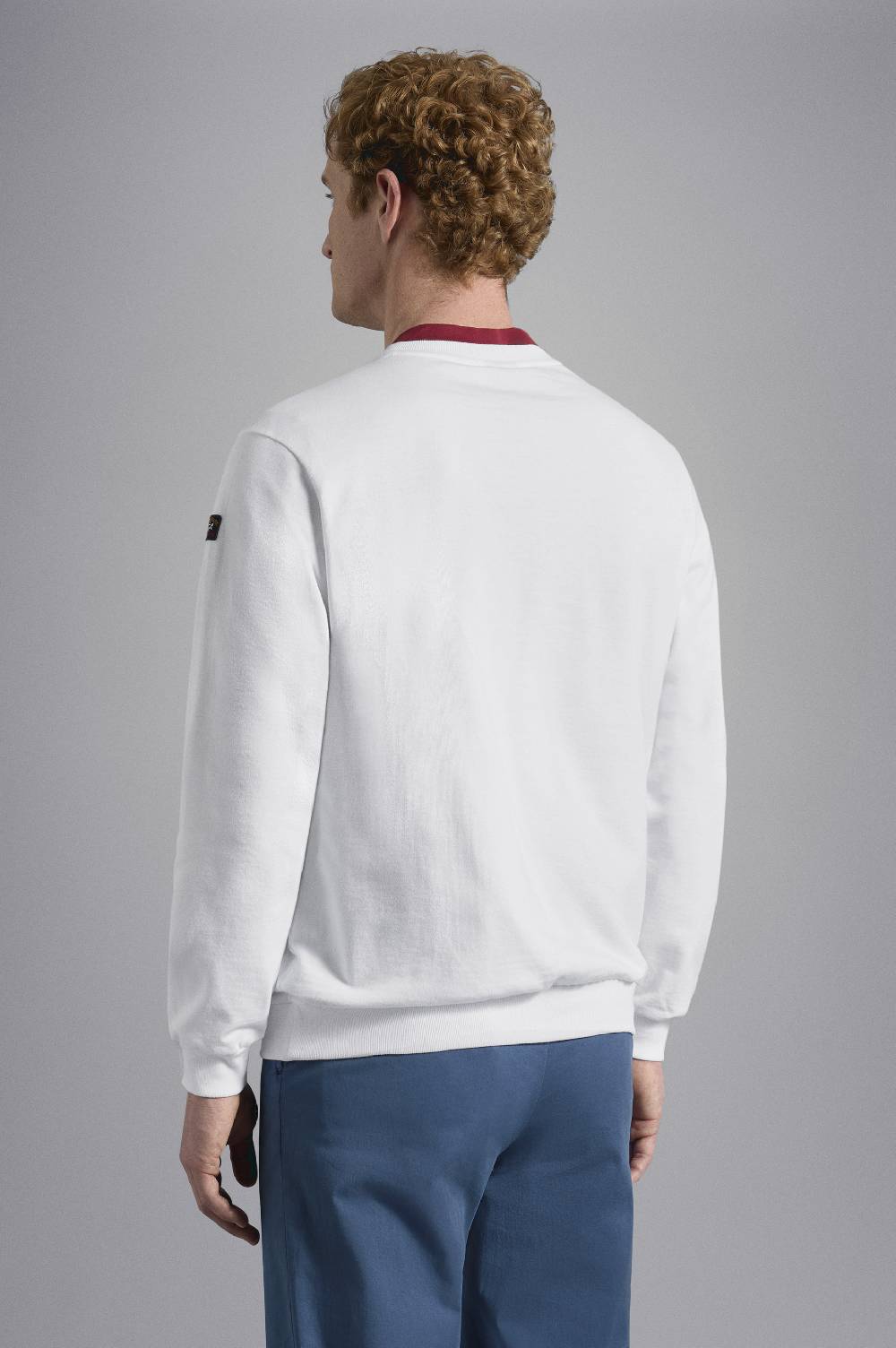Paul & Shark Felpa in cotone con badge iconico Paul & Shark Offerte