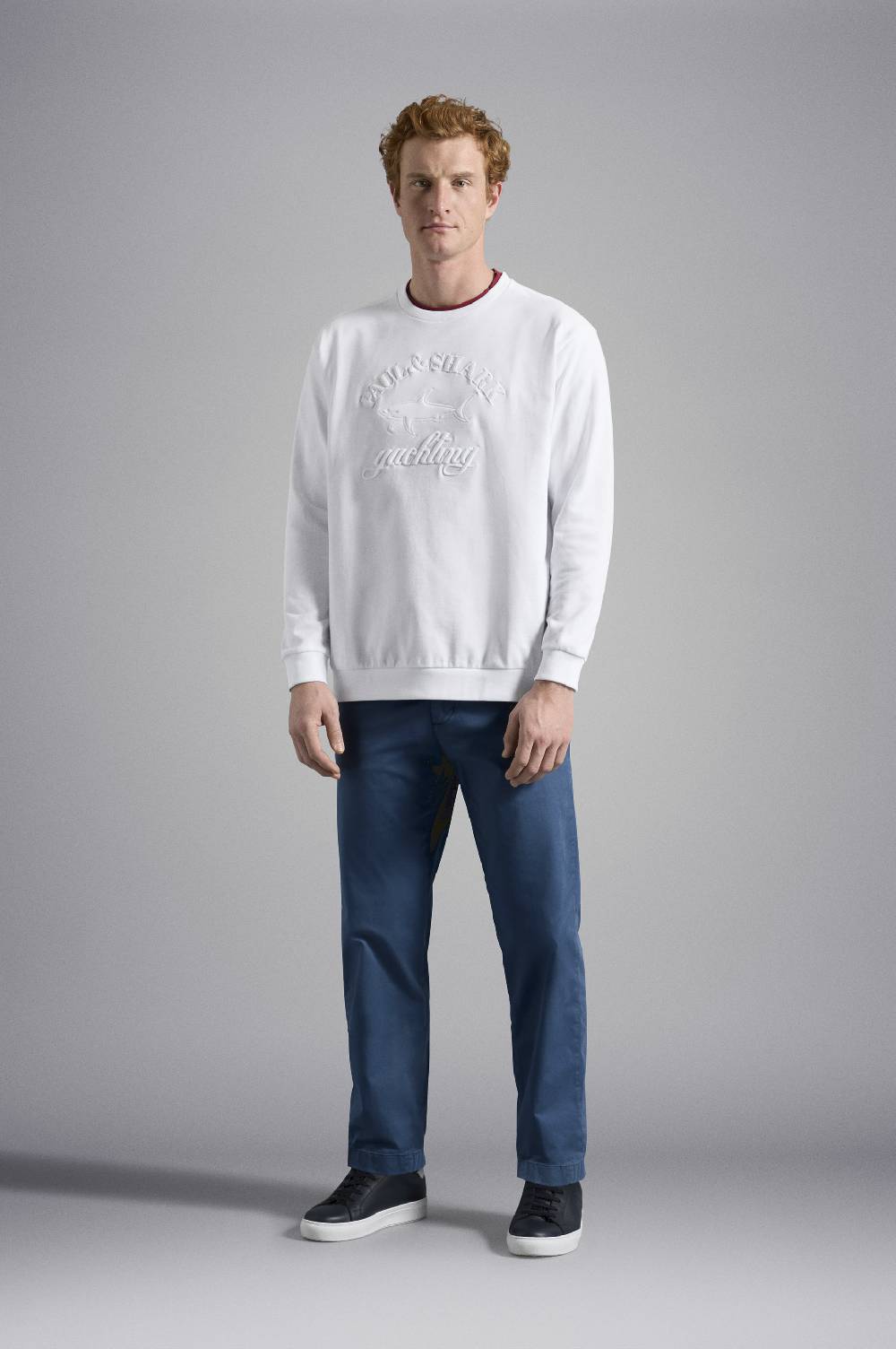 Paul & Shark Felpa in cotone con mega Logo ricamato Paul & Shark Hotsell