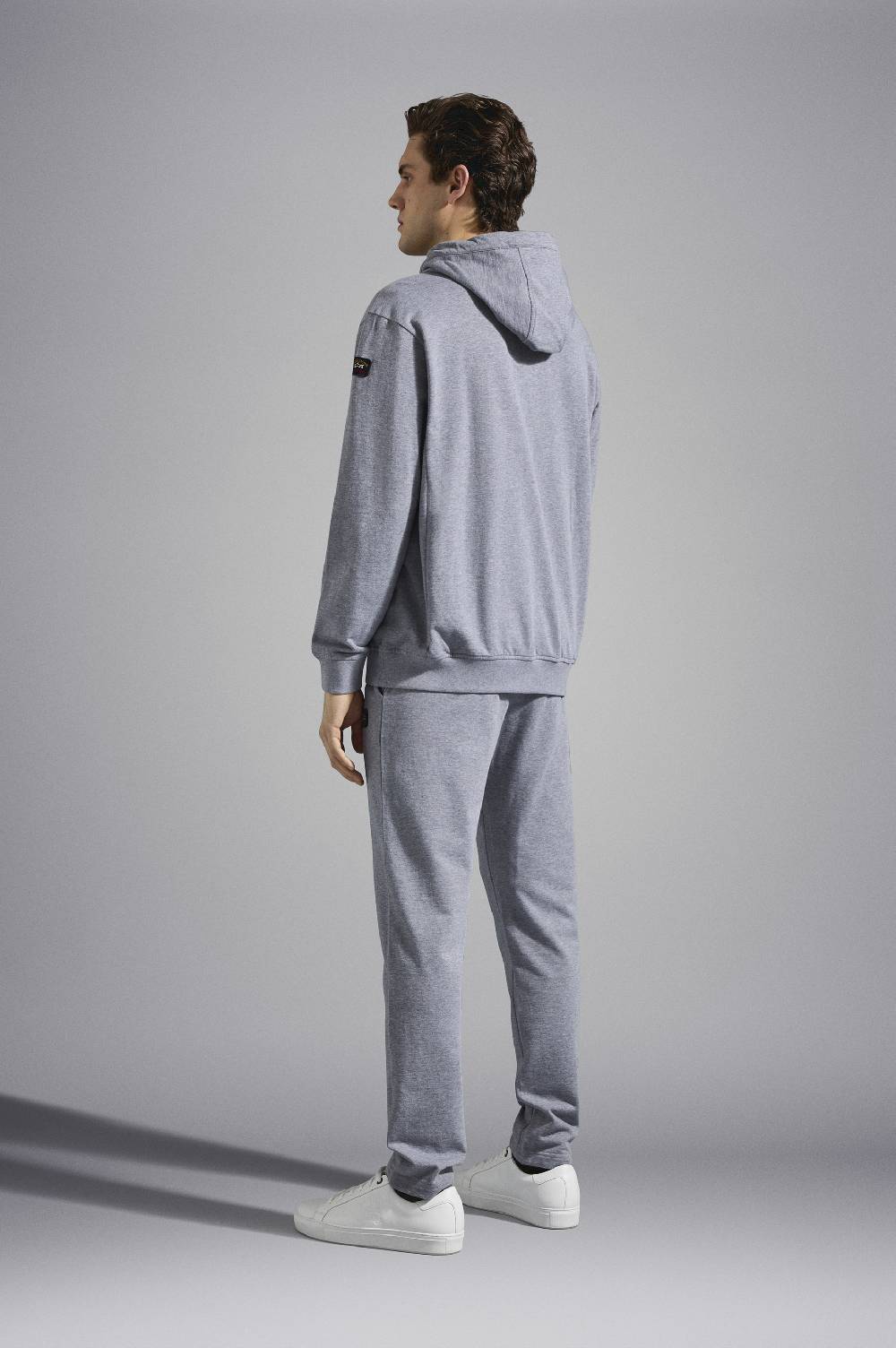 Paul & Shark Felpa con zip in cotone con badge iconico Paul & Shark Saldi Di Fabbrica