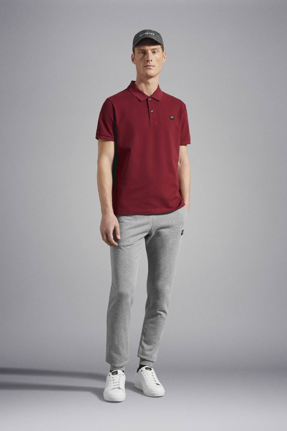 Paul & Shark Pantalone sportivo in cotone con badge iconico Paul & Shark In Saldo