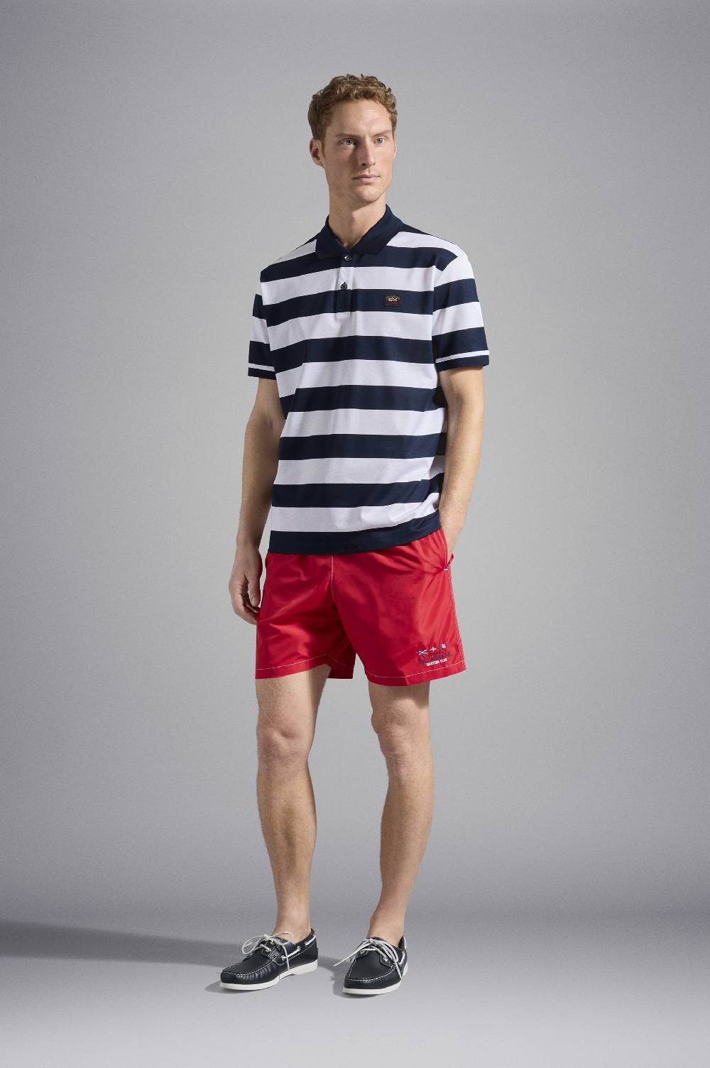 Paul & Shark Costume da bagno con ricamo nautico Paul & Shark Consegna Veloce
