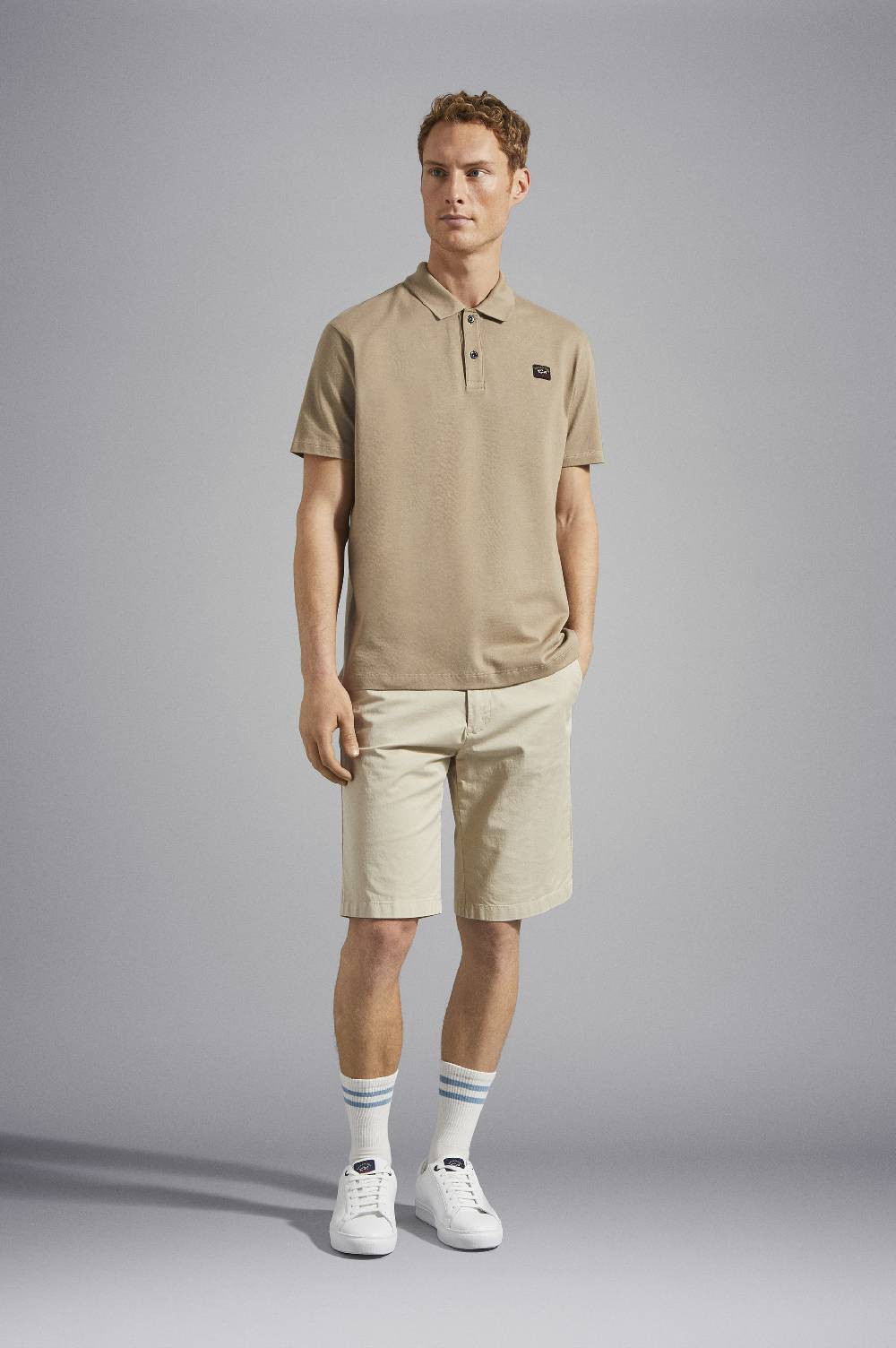 Paul & Shark Polo in cotone piqué con badge iconico Paul & Shark Online
