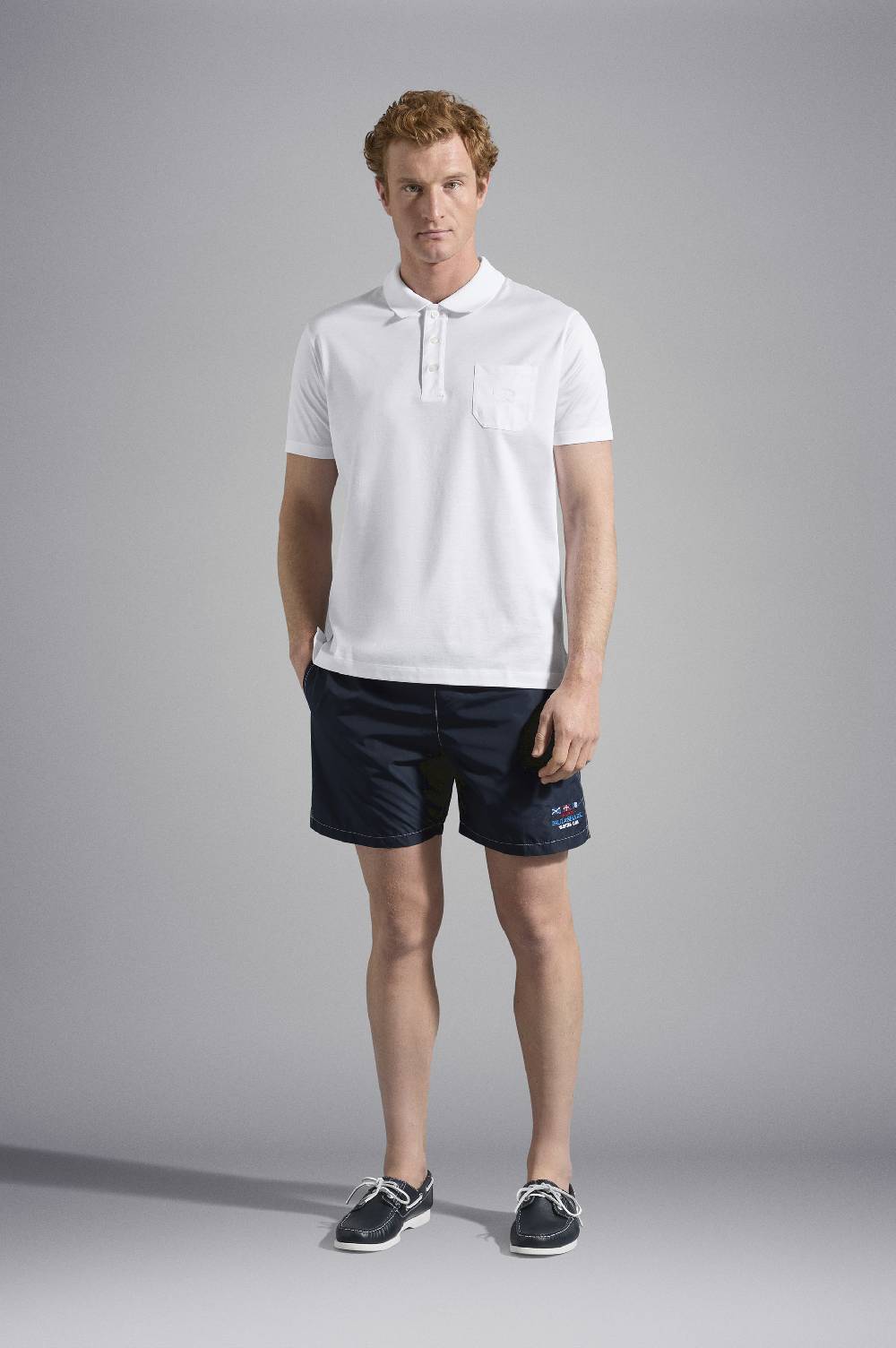 Paul & Shark Polo in jersey di cotone con Logo ricamato Paul & Shark Outlet