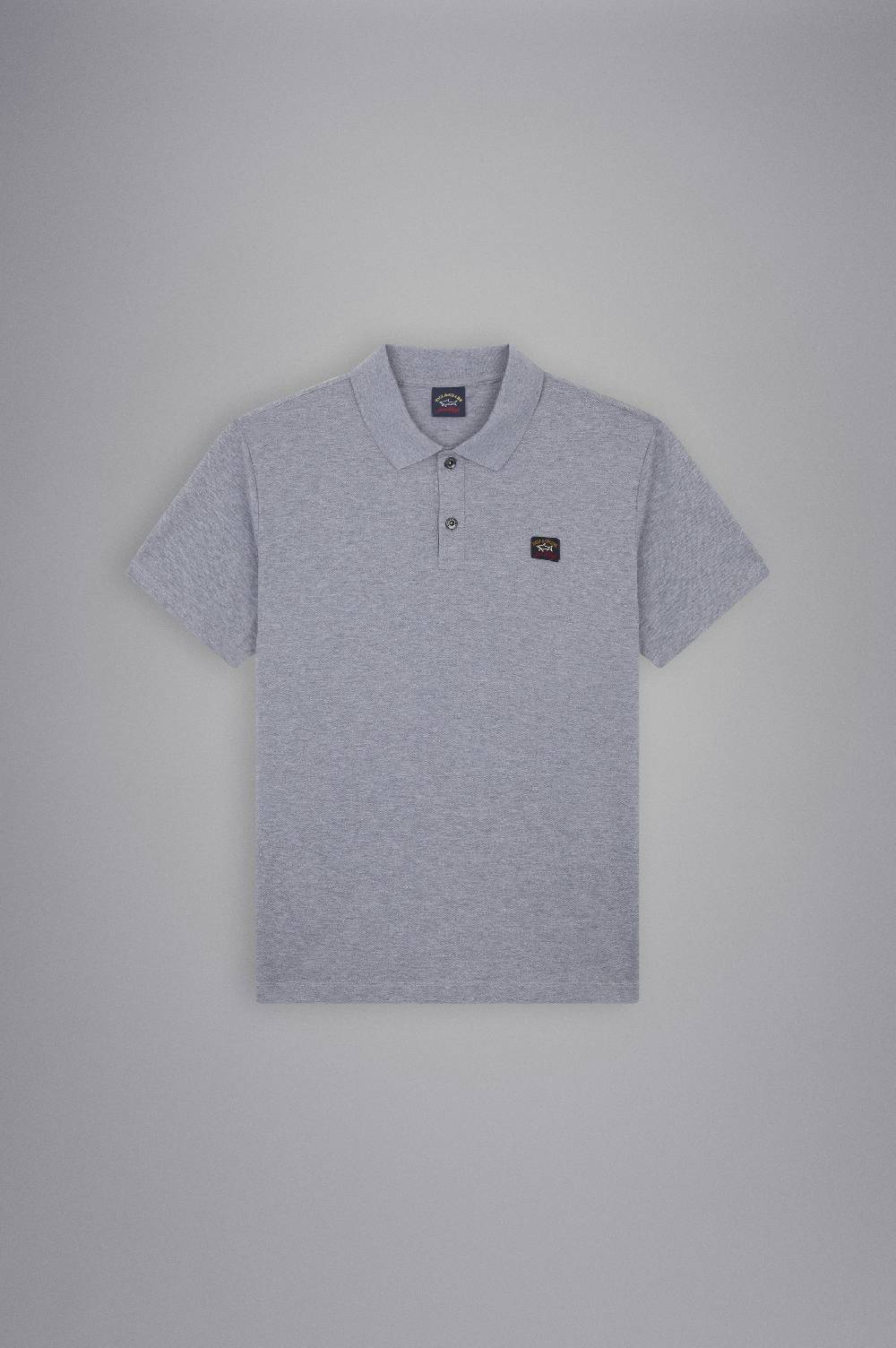Paul & Shark Polo in cotone piqué con badge iconico Paul & Shark In Vendita
