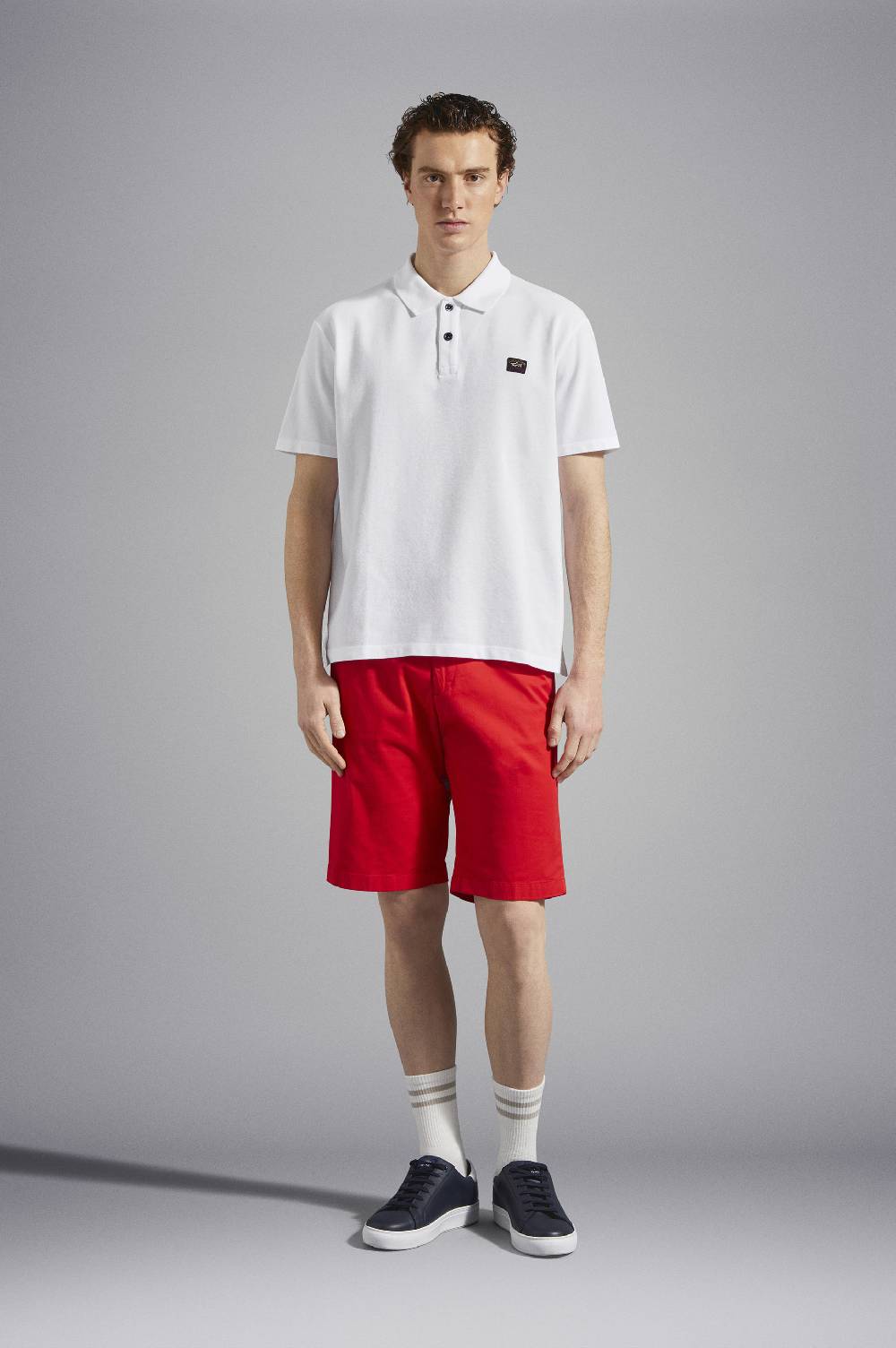 Paul & Shark Polo in cotone piqué con badge iconico Paul & Shark Vendite Flash