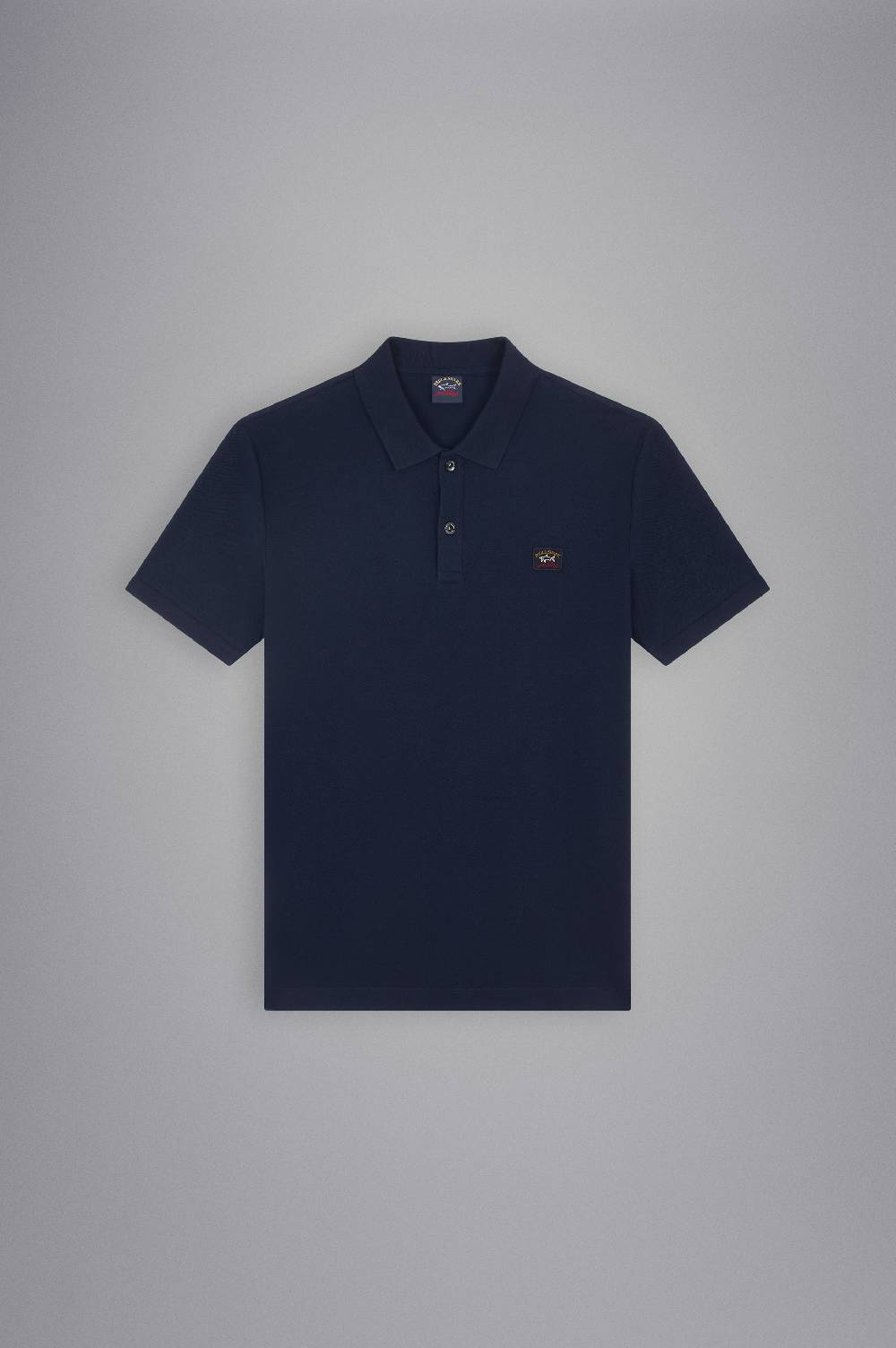 Paul & Shark Polo in cotone piqué con badge iconico Paul & Shark Negozio