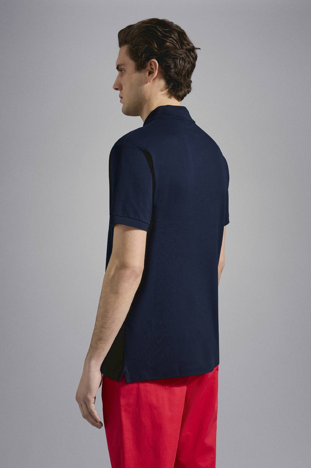 Paul & Shark Polo in cotone piqué con badge iconico Paul & Shark Negozio