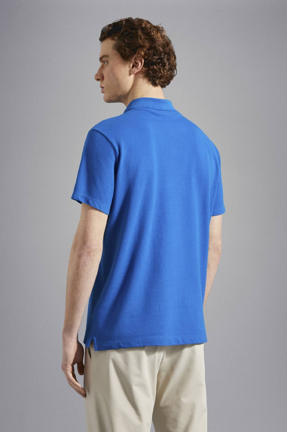 Paul & Shark Polo in cotone piqué con badge iconico Paul & Shark In Saldo
