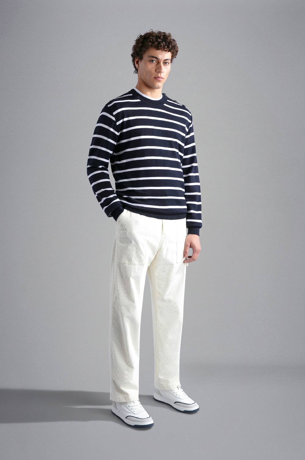 Paul & Shark Maglia in Summer Wool con motivo a righe Paul & Shark In Linea