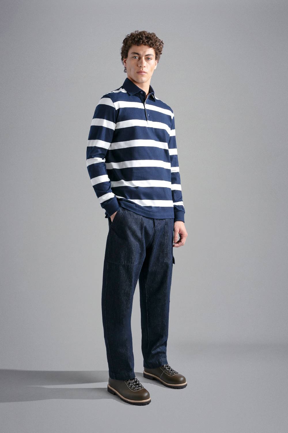 Paul & Shark Polo in cotone con motivo a righe Paul & Shark Promozione