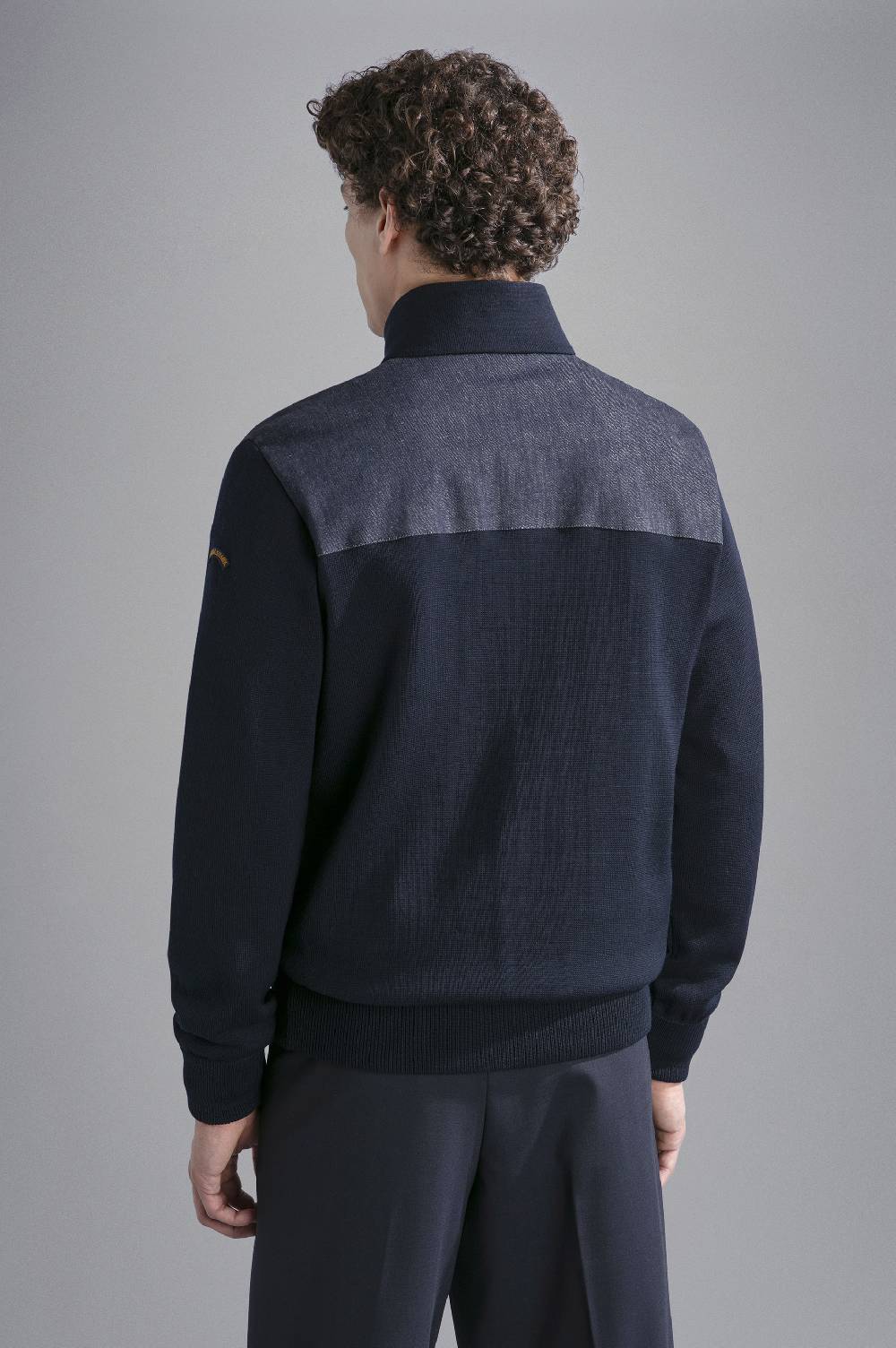 Paul & Shark Maglia in lana con inserti in denim Paul & Shark Spedizione Gratuita