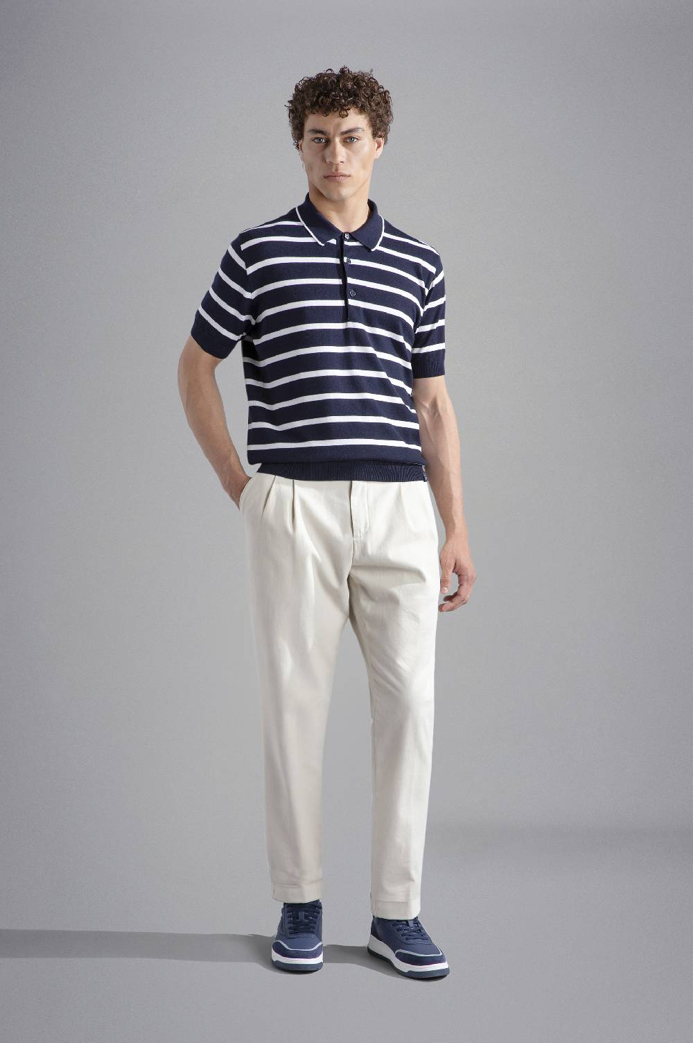 Paul & Shark Polo in Summer Wool con motivo a righe Paul & Shark Vendite Flash
