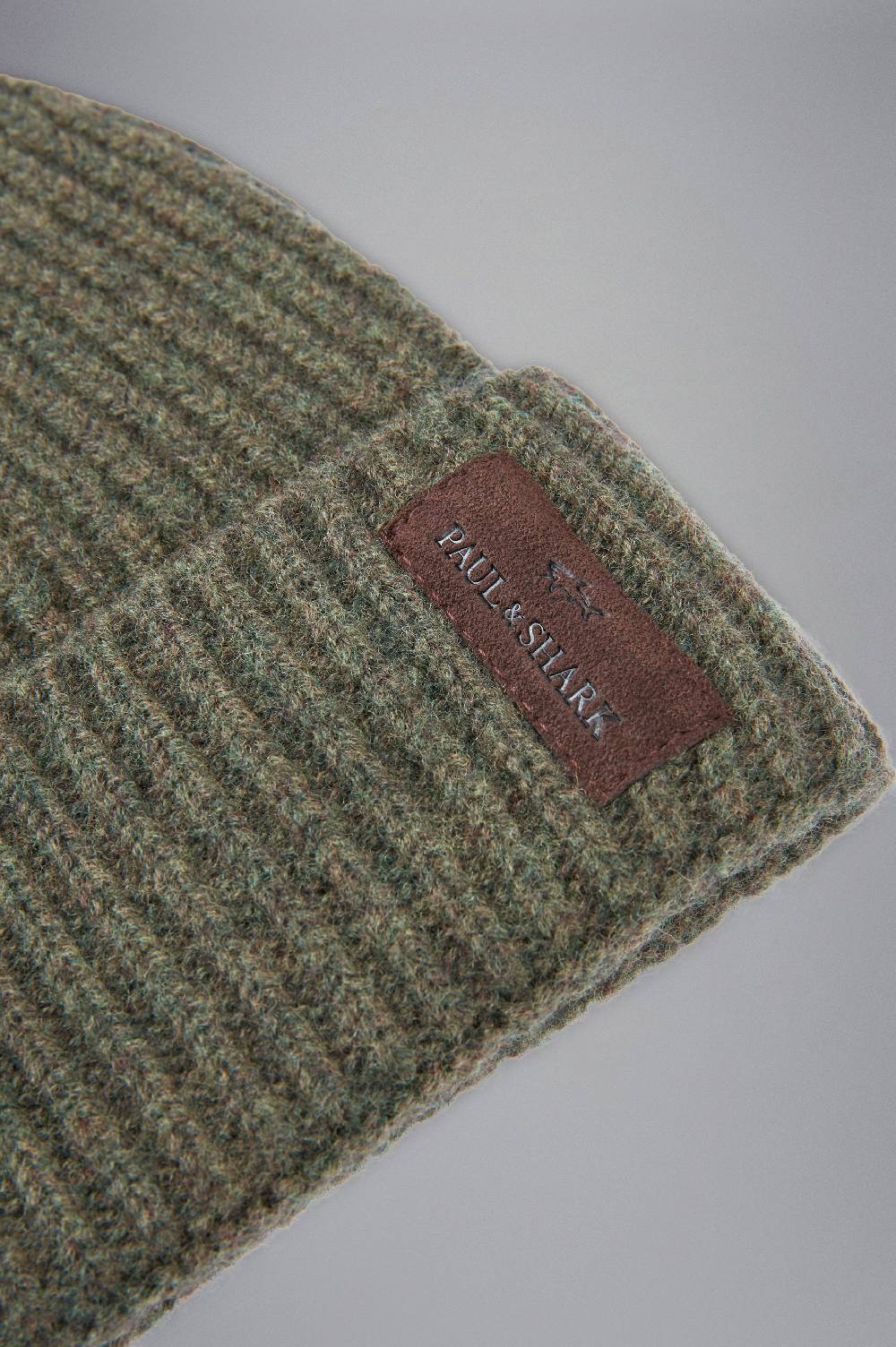 Paul & Shark Berretto Re-Wool con stemma in pelle Paul & Shark Hotsell