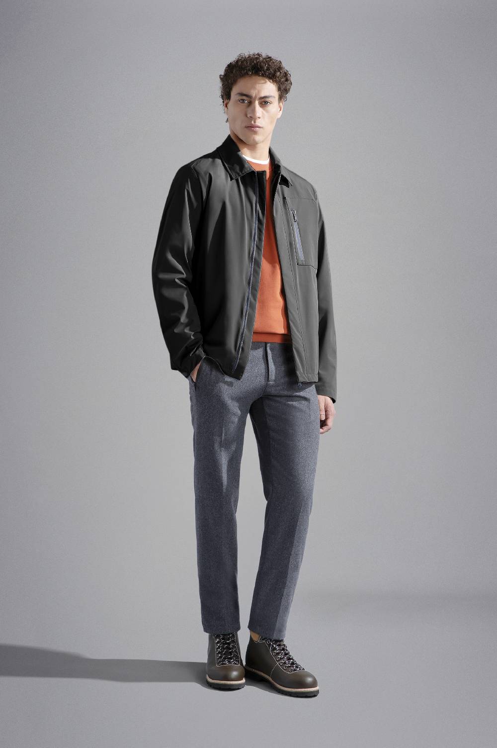 Paul & Shark Shacket in Typhoon Re-4X4 Stretch Paul & Shark Nuova