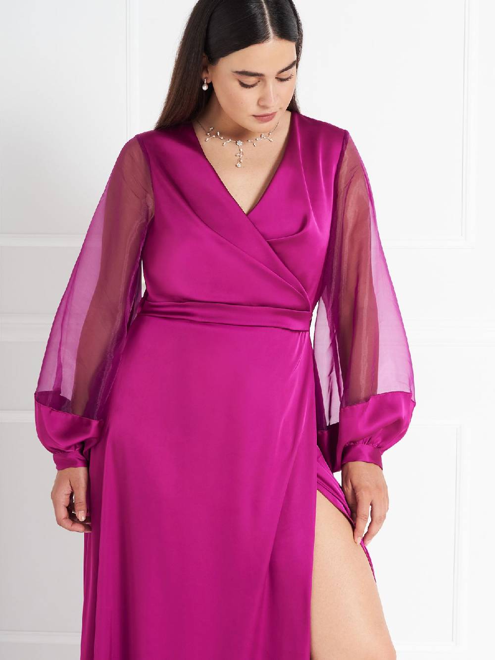 Rinascimento Abito Curvy atelier Lampone Soddisfazione Garantita