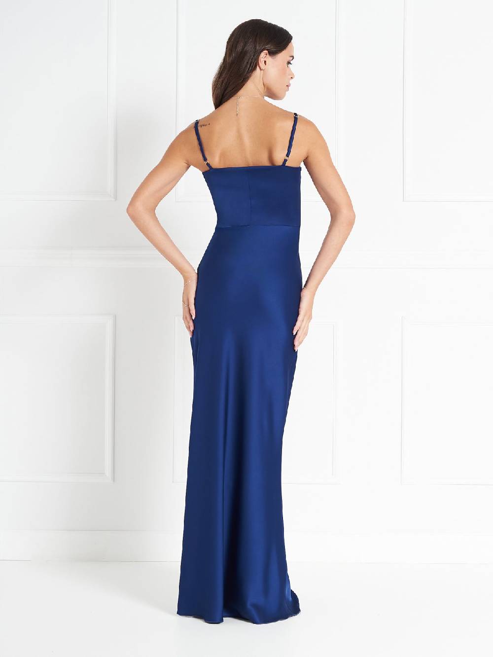 Rinascimento Abito atelier Blu con Maniche Balloon Fino Al -60%