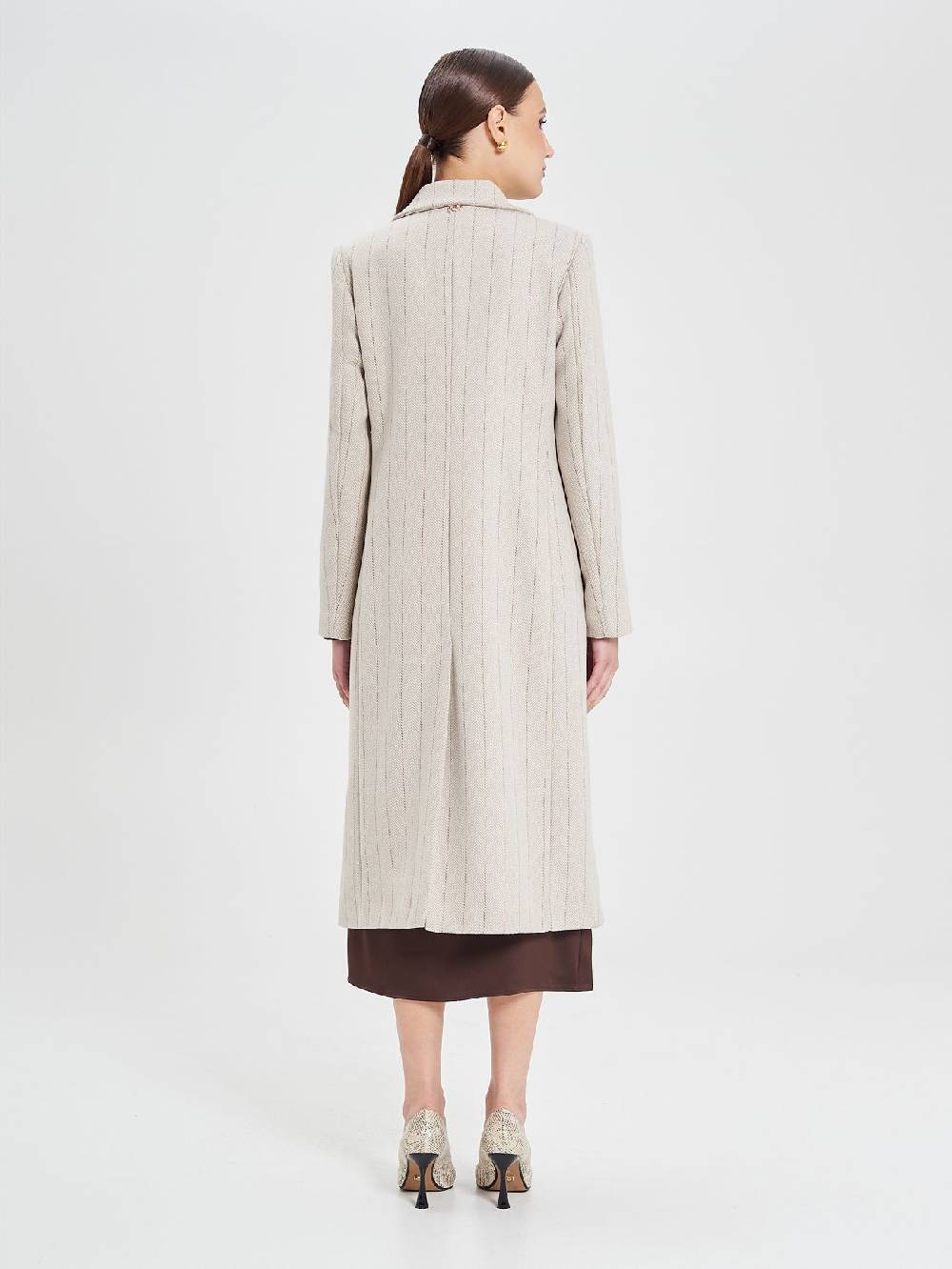 Rinascimento Cappotto Beige Spinato Offerta