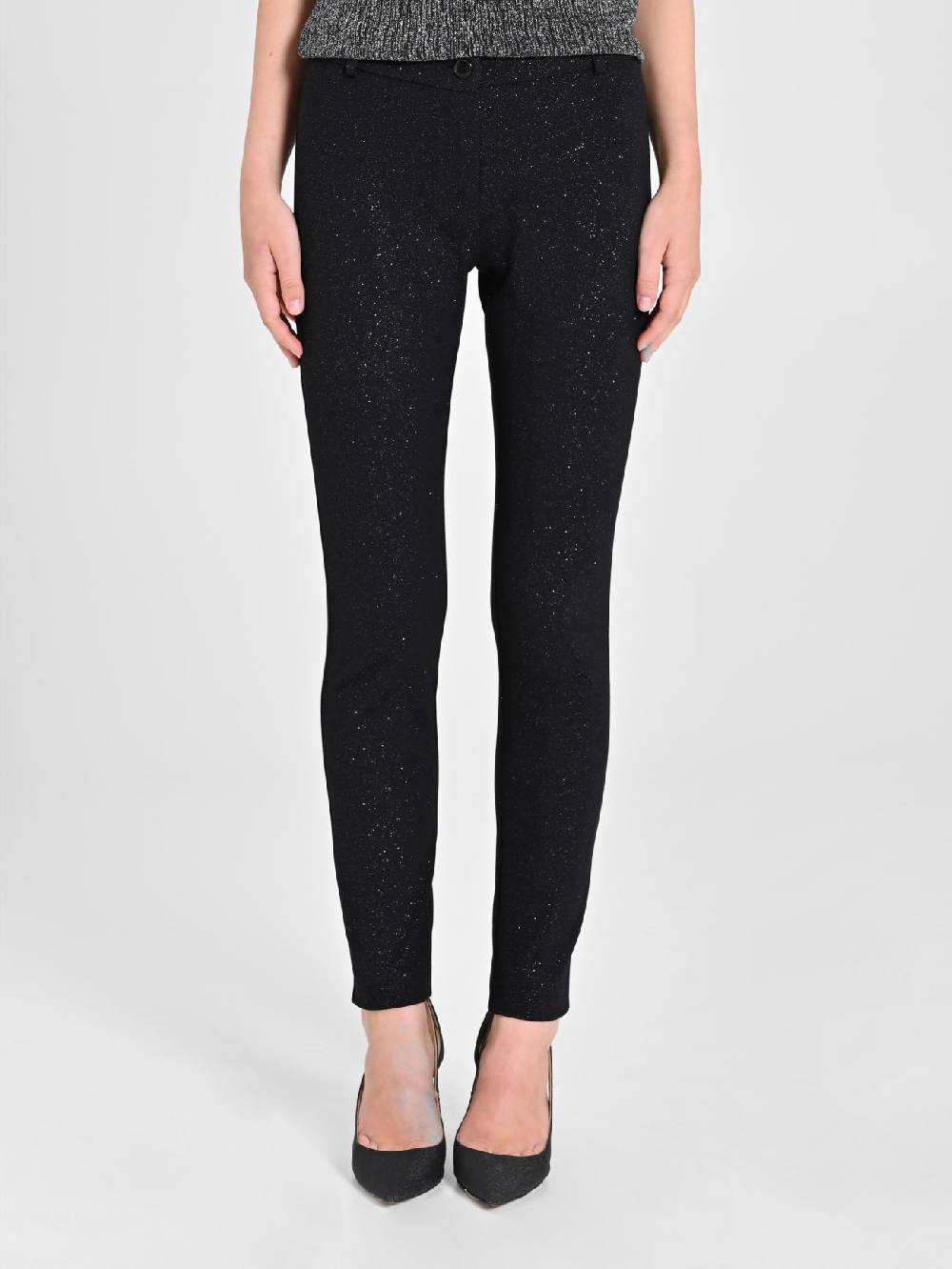 Rinascimento Pantaloni Glitter Neri Vendita Calda