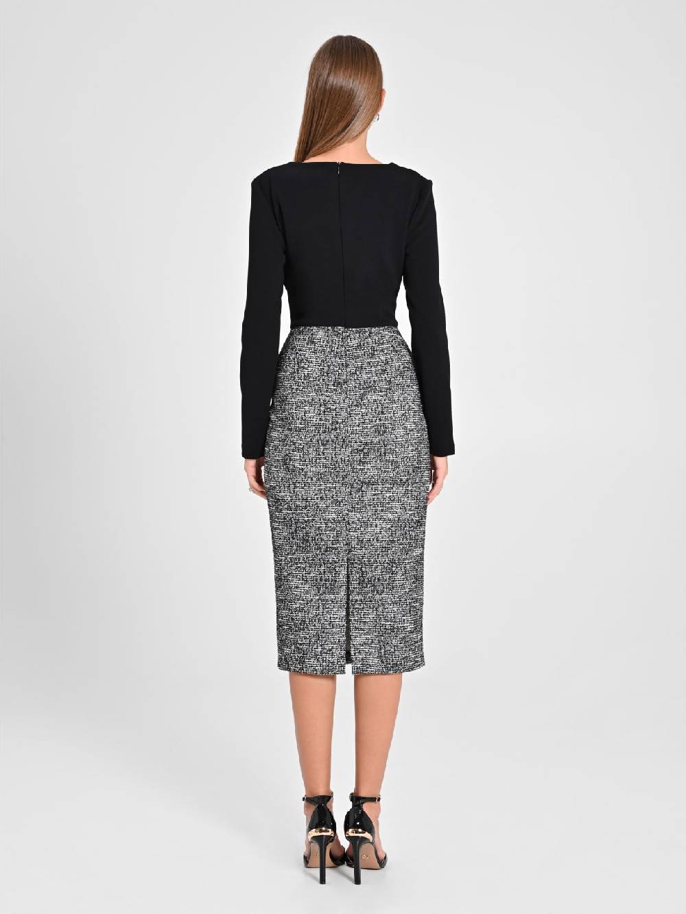 Rinascimento Abito Tweed Lurex In Saldo