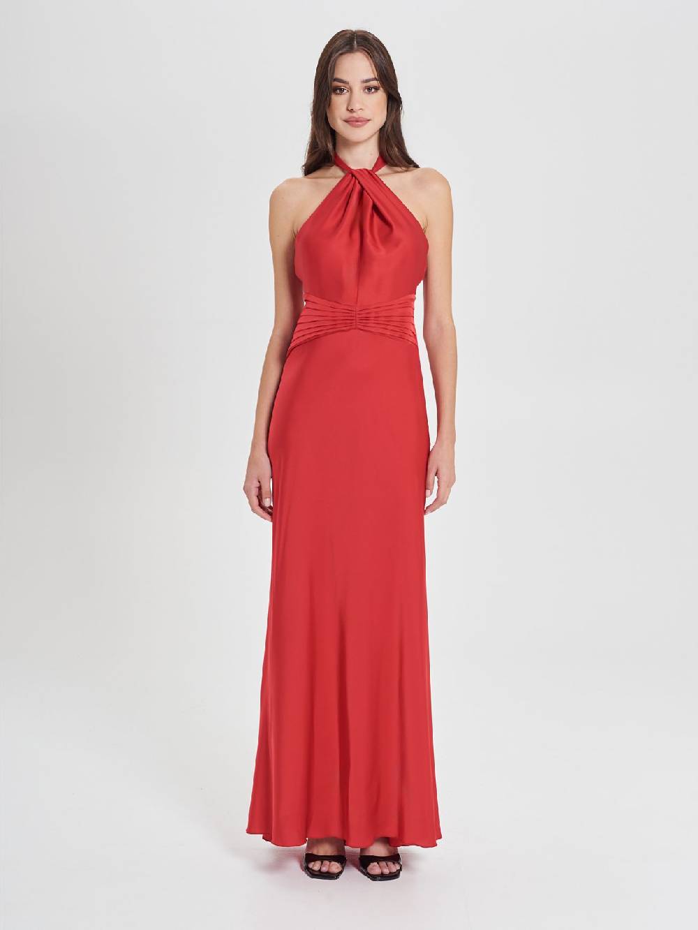 Rinascimento Abito Lungo Rosso Moda