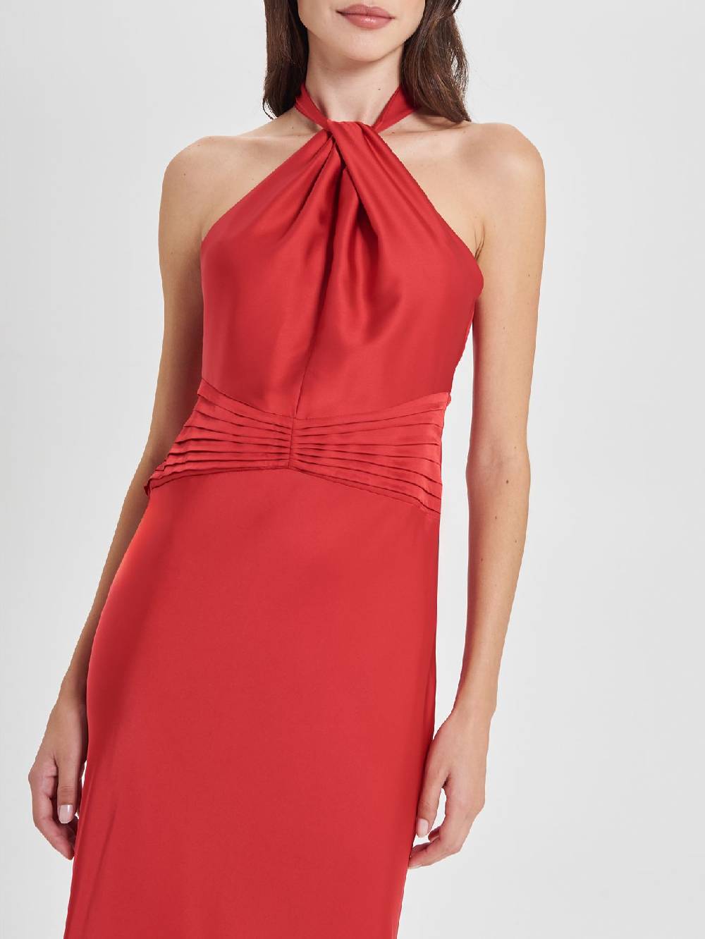 Rinascimento Abito Lungo Rosso Moda