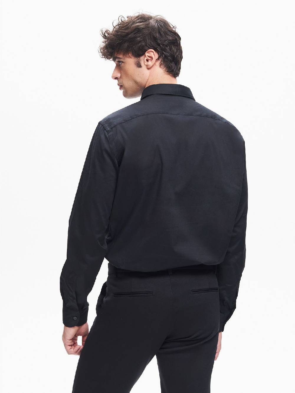 Rinascimento Camicia Popeline Uomo Collo alla Francese QB24 Consegna Veloce