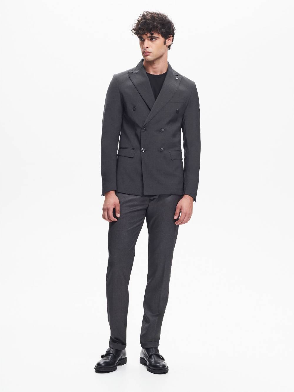 Rinascimento Giacca Doppiopetto Uomo Poliviscosa Antracite QB24 Shopping Online
