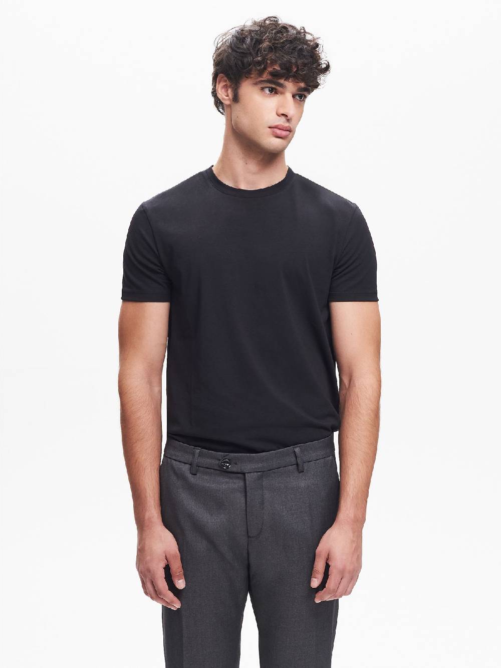 Rinascimento T-shirt Girocollo Uomo Nero QB24 Sottocosto