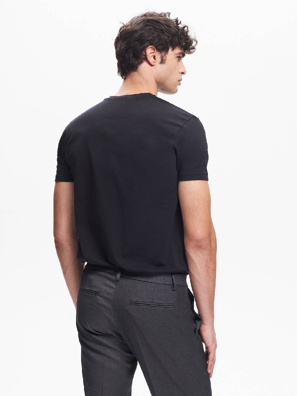 Rinascimento T-shirt Girocollo Uomo Nero QB24 Sottocosto