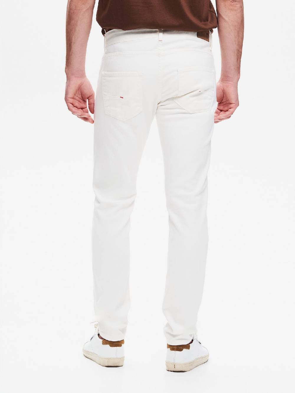 Rinascimento Jeans Slim-Fit Uomo Bull Bianco QB24 Presa