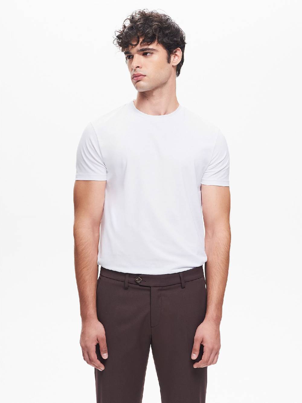 Rinascimento T-shirt Girocollo Uomo Bianco QB24 Online