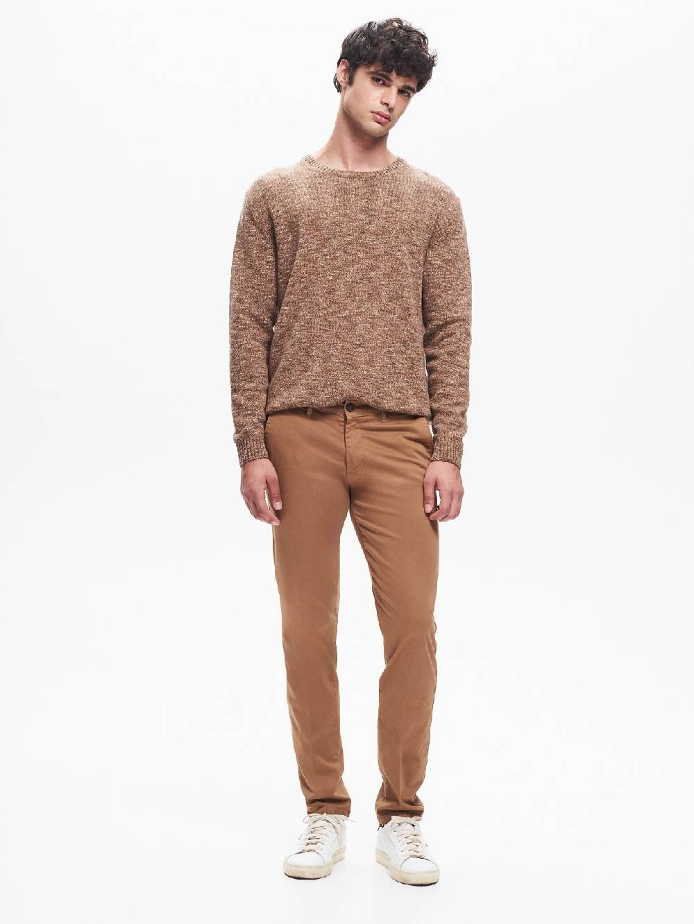 Rinascimento Pantaloni Uomo Chinos Basic Cammello QB24 Saldi