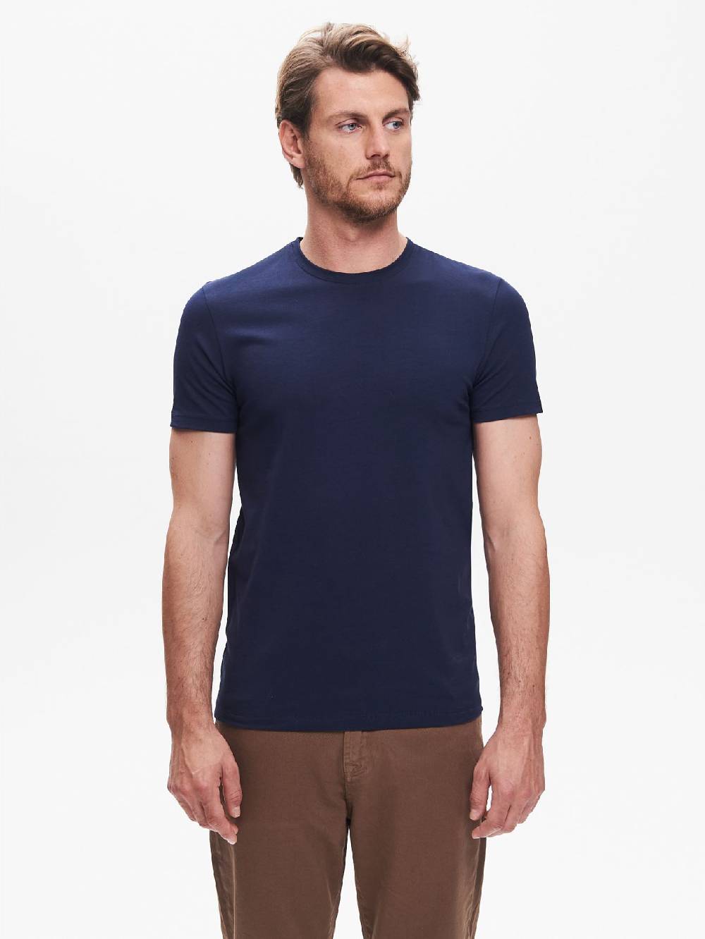 Rinascimento T-shirt Girocollo Uomo Blu QB24 Saldi Di Fabbrica
