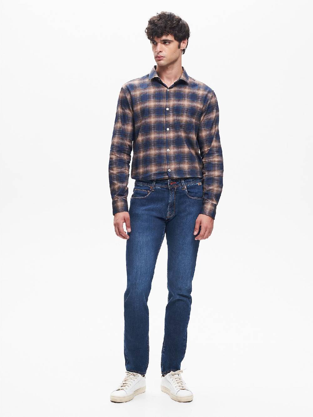 Rinascimento Jeans Slim-Fit Uomo Basic Blu QB24 Vendite Flash