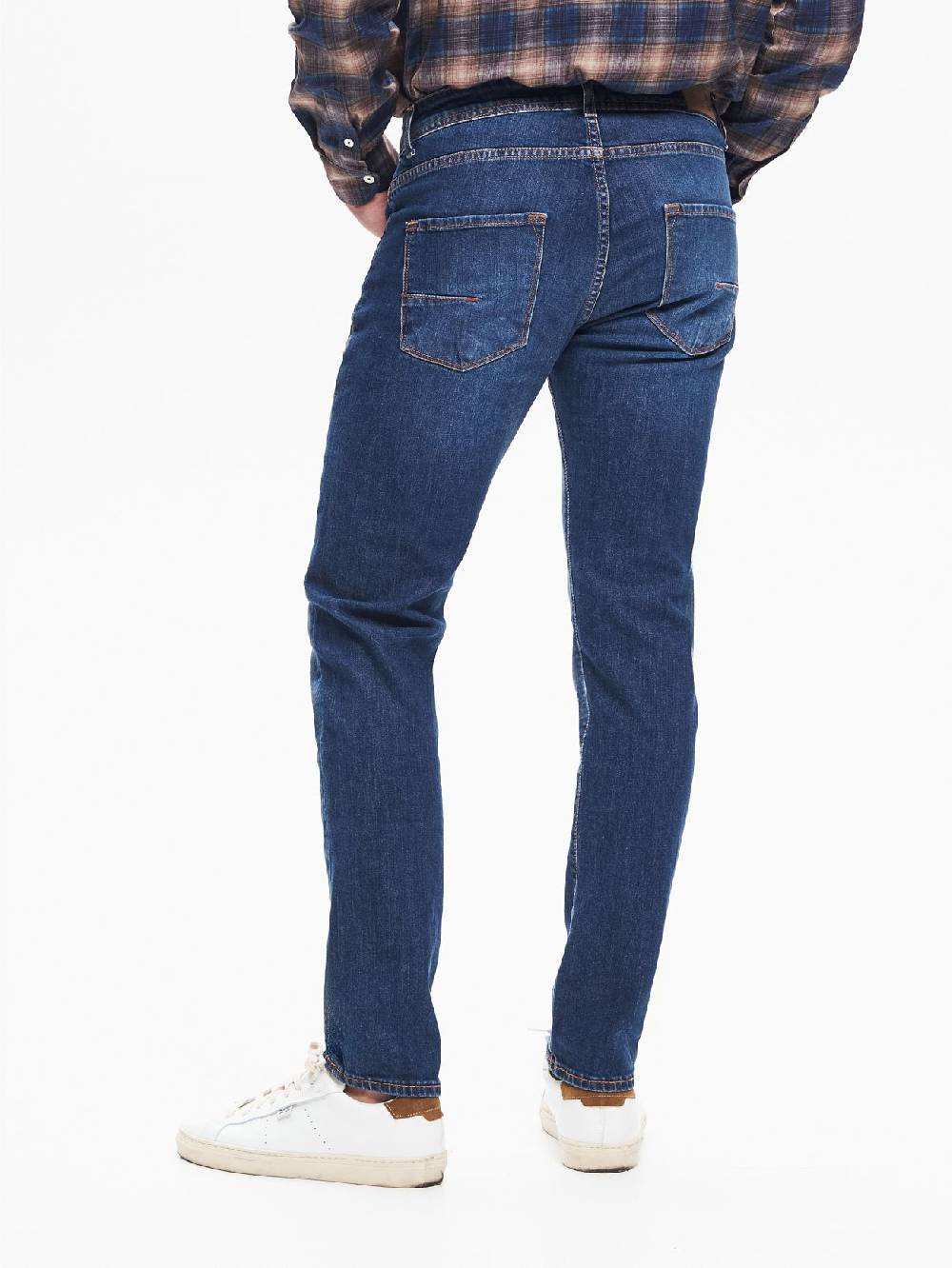 Rinascimento Jeans Slim-Fit Uomo Basic Blu QB24 Vendite Flash